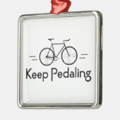 Behalt Pedaling Bikes Ornament Aus Metall (Links)