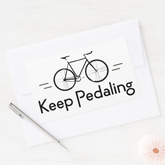 Behalt Pedaling Bikes Rechteckiger Aufkleber (Umschlag)
