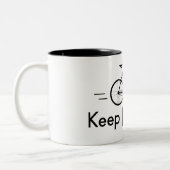 Behalt Pedaling Bikes Zweifarbige Tasse (Links)