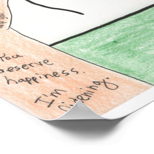 Behalt Persisting (Depression) 18x24 Poster (Ecke)