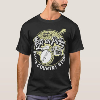 Behalt Pickin'Floyd Country Store Vintag Banjo Gr T-Shirt