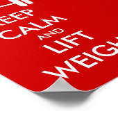 Behalt-Plakat für die Gewichtsreduzierung Poster (Ecke)