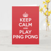 Behalt-Pong-Grußkarte für ruhige Wiedergabe Karte (Gelbe Blume)