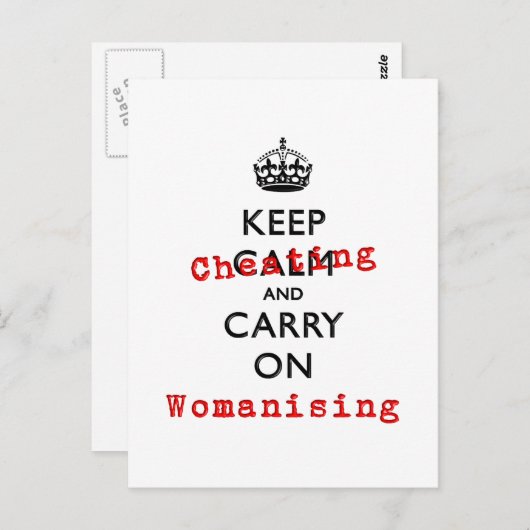 BEHALT POSTKARTE (Vorne/Hinten)