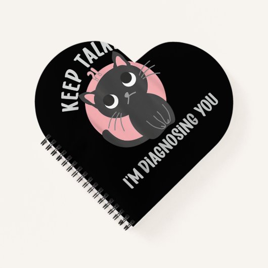 Behalt reden Ich diagnostiziere dich - lustige Psy Notizblock (Vorderseite)