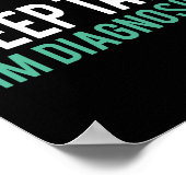 Behalt reden, ich diagnostiziere dir Psychologie S Poster (Ecke)
