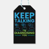 Behalt reden Ich werde Ihnen Geschenke für Psychol Geschenkanhänger (Vorderseite)