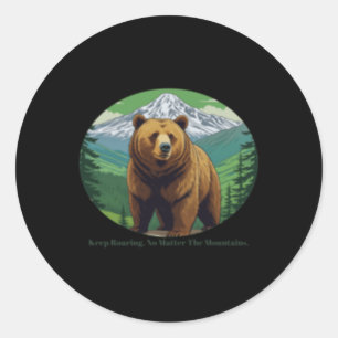 Behalt Roaring Runder Aufkleber
