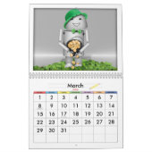 Behalt Robo-x9 Around für das neue Jahr! Kalender (Mär 2026)