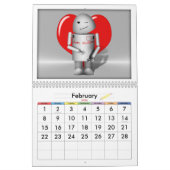 Behalt Robo-x9 Around für das neue Jahr! Kalender (Feb 2026)