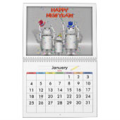 Behalt Robo-x9 Around für das neue Jahr! Kalender (Jan 2026)