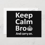 Behalt Ruhe Bro - und weiter Postkarte (Vorne/Hinten)