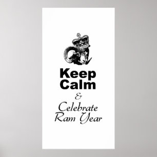 Behalt Ruhe Celebrate Ram Year Choose Color Poster
