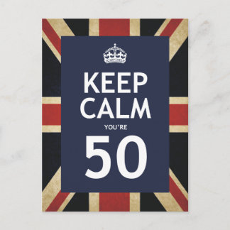 Behalt Ruhe, du bist 50 Postkarte