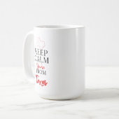 Behalt Ruhe, du bist aus Texas Kaffeetasse (Vorderseite Links)