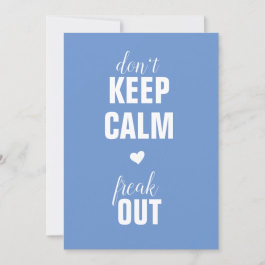 Behalt Ruhe, du bist eine großartige Schwangerscha Ankündigung (Vorderseite)