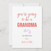 Behalt Ruhe, du bist eine Oma-Schwangerschaft Ankü Ankündigung (Rückseite)