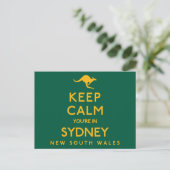 Behalt Ruhe, du bist in Sydney! Postkarte (Stehend Vorderseite)