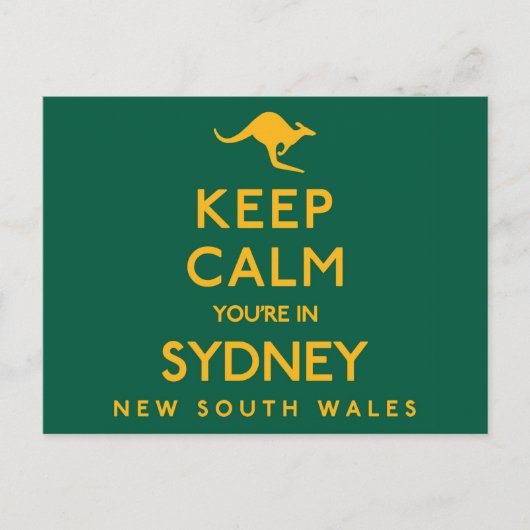 Behalt Ruhe, du bist in Sydney! Postkarte (Vorderseite)