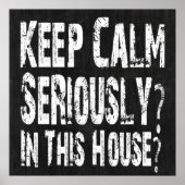 Behalt Ruhe, Ernsthaft? Poster (Vorne)