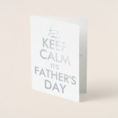 Behalt Ruhe Es ist Vatertag Folienkarte (Vorderseite)