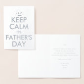 Behalt Ruhe Es ist Vatertag Folienkarte (Anzeige)