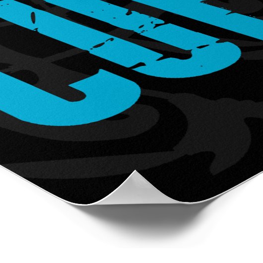 Behalt Ruhe. Essen Cupcakes Bäckerei Poster (Ecke)