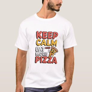 Behalt Ruhe & essen Mehr Pizza Funny Quote T - Shi T-Shirt