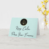 Behalt Ruhe. Examen Karte (Gelbe Blume)