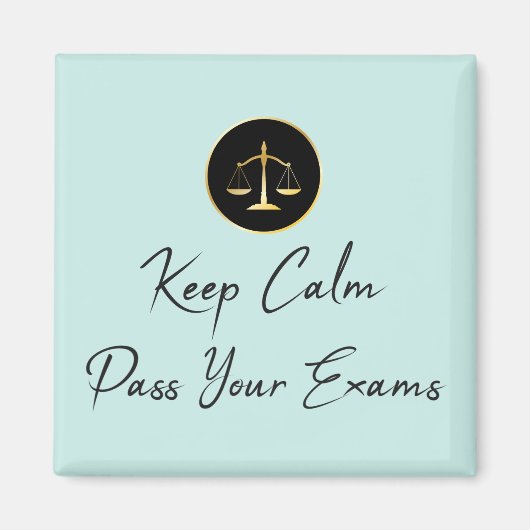 Behalt Ruhe. Examen Magnet (Vorne)