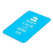 Behalt Ruhe & Fahrt auf (hellblau) Magnet (Linke Seite)