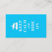 Behalt Ruhe & Fahrt auf (hellblau) Visitenkarte (Rückseite)