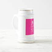Behalt Ruhe & Fahrt auf (pink) Bierglas (Vorderseite Links)