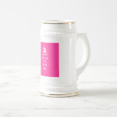 Behalt Ruhe & Fahrt auf (pink) Bierglas (VorderseiteRechts)