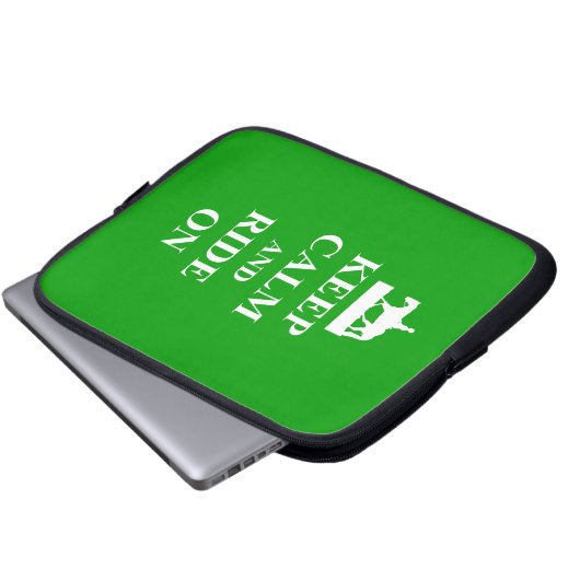 Behalt Ruhe & Fahrt Laptopschutzhülle (Vorne Knopf)