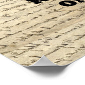 Behalt Ruhe & Fahrt Poster (Ecke)