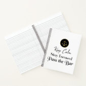 Behalt Ruhe. Fokussiert bleibe. Die Bar-Prüfung be Notizblock (Innenseite)