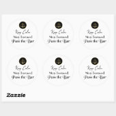 Behalt Ruhe. Fokussiert Bleibe. Die Bar-Prüfung be Runder Aufkleber (Blatt)