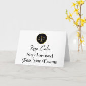 Behalt Ruhe. Fokussiert bleibe. Examen Karte (Gelbe Blume)