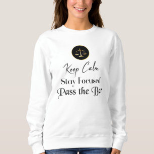 Behalt Ruhe. Fokussiert bleibe. Übergeben Sie die  Sweatshirt