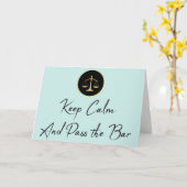 Behalt Ruhe. Gib die Bar. Karte (Gelbe Blume)