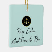 Behalt Ruhe. Gib die Bar. Keramikornament (Rechts)