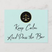 Behalt Ruhe. Gib die Bar. Postkarte (Vorderseite)