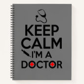 Behalt Ruhe, ich bin Arzt Notizblock (Vorderseite)