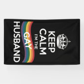 Behalt Ruhe ich bin der Gay Husband Ehefrau Vater  Banner (Horizontal)