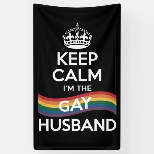 Behalt Ruhe ich bin der Gay Husband Ehefrau Vater  Banner (Vertikal)