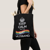 Behalt Ruhe ich bin der Gay Husband Ehefrau Vater  Tasche (Von Nahem)
