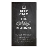 Behalt Ruhe ich bin der Hochzeitsplaner Funny Chal Magnetische Visitenkarte (Vorderseite Vertikal)
