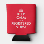 Behalt Ruhe, ich bin eine registrierte Krankenschw Dosenkühler (Rückseite)