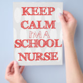 behalt Ruhe, ich bin Flyer für das Kindergarten (Hand)